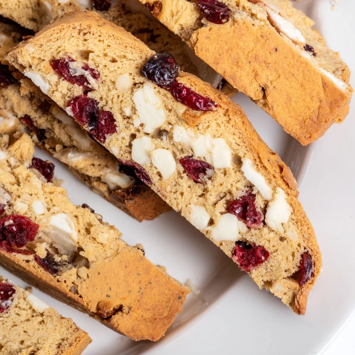 Cranberry White Chocolate Biscotti