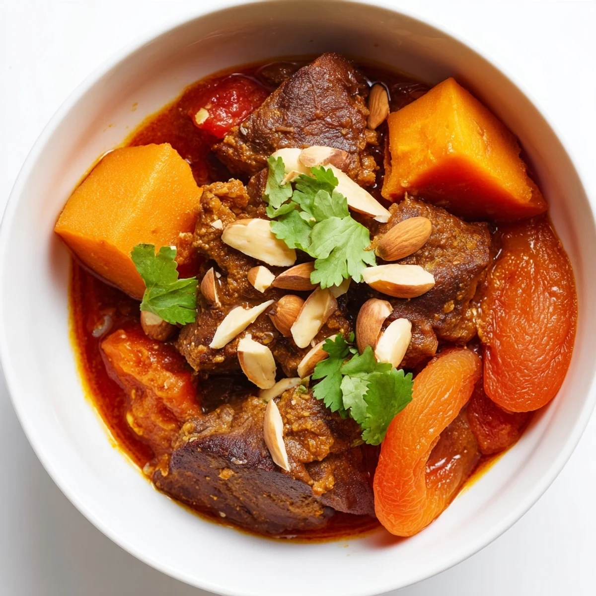 Spoon the Slow Cooker Moroccan Lamb Tagine over fluffy couscous for a comforting family dinner tonight.