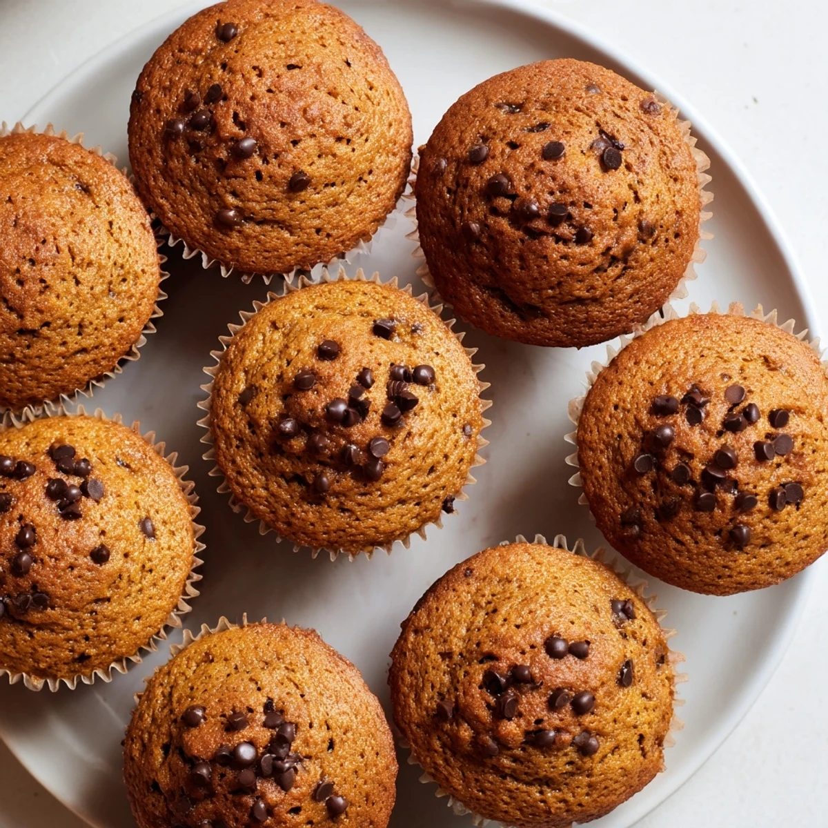 A close-up of French Roast Coffee Muffins with Mochi Flour shows their tender crumb.