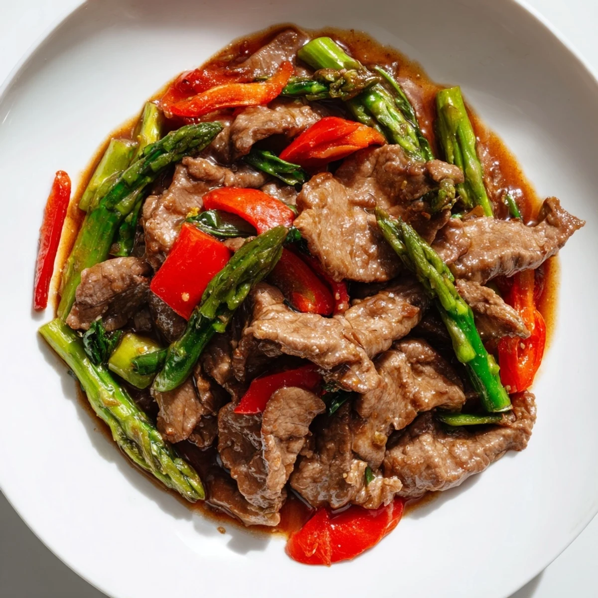 Soy Beef Bok Choy Asparagus