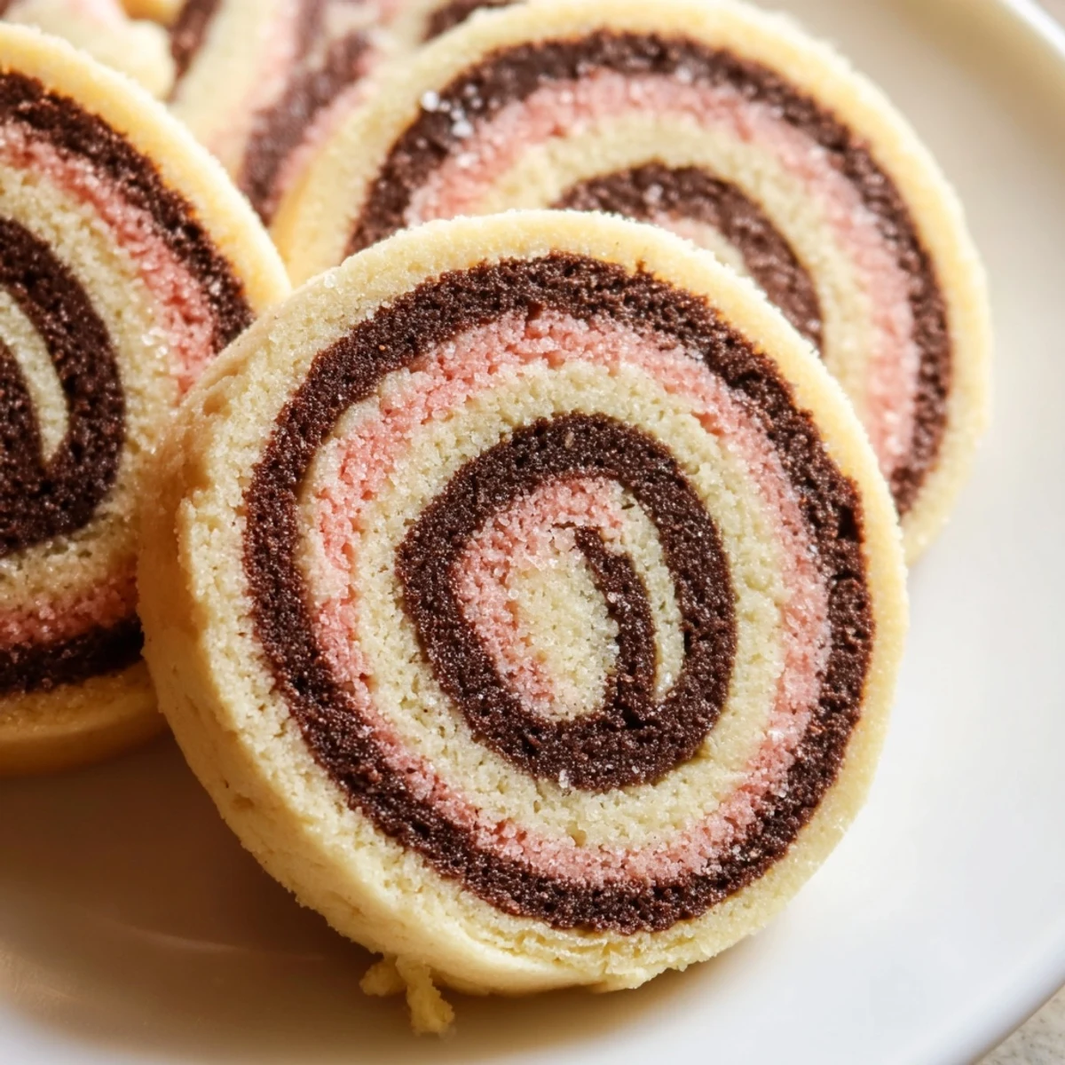 Neapolitan Swirl Cookies