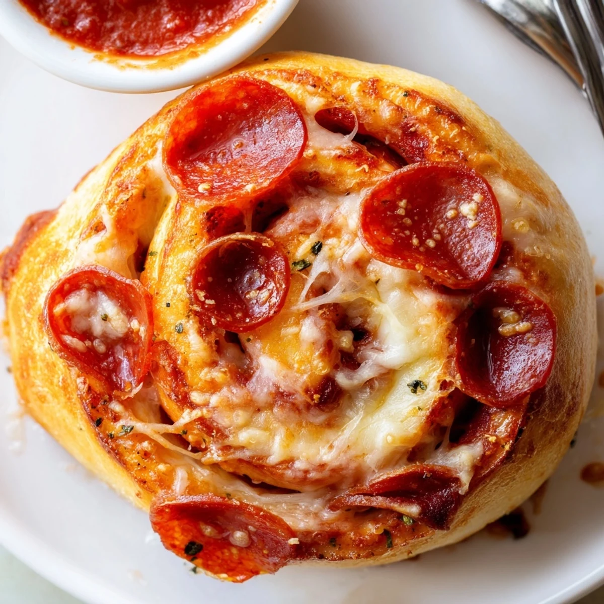 Served with marinara, the Pepperoni Pizza Roll Breadsticks Recipe tastes buttery and gooey