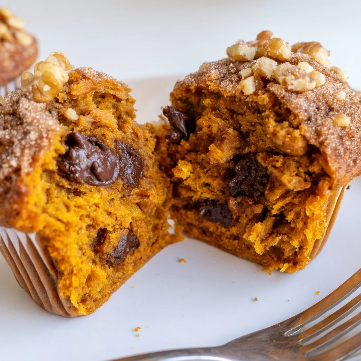 Warm Pumpkin Banana Muffins Recipe cooling on a wire rack, nutty crunch