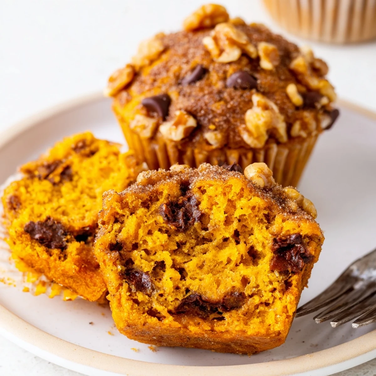 Pumpkin Banana Muffins Recipe with moist centers and warm cinnamon aroma