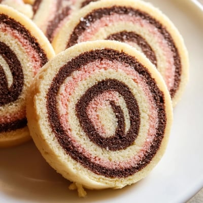 Neapolitan Swirl Cookies